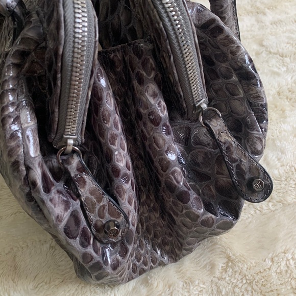 Stuart Weitzman Reptile Skin Shoulder Bag - Picture 8 of 10